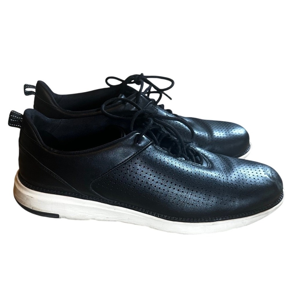 Cole Haan Black Leather Grand Crosscourt II Sneakers Men's 13